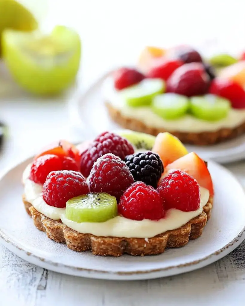 No-Bake Mini Fruit Pizzas