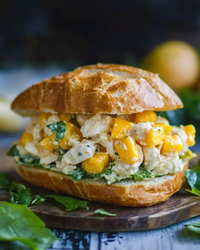 Mango Chicken Salad Sandwich