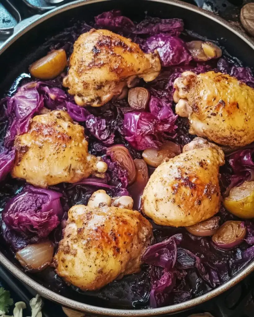 Oktoberfest Chicken and Red Cabbage