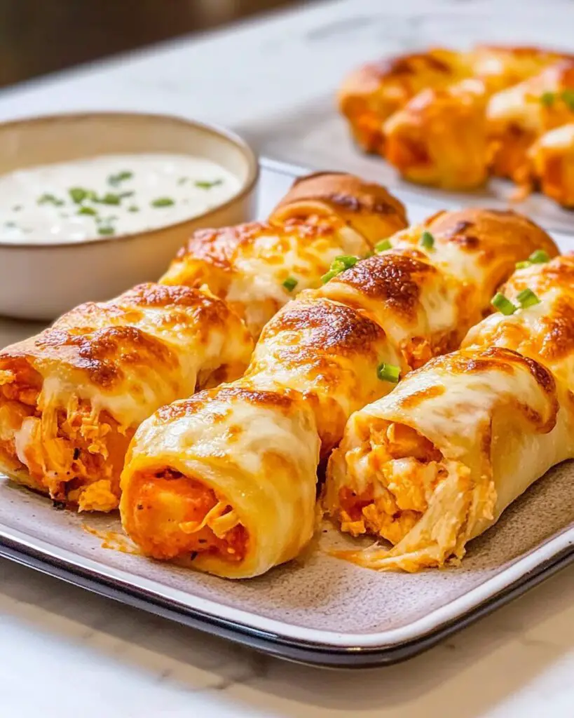 Buffalo Chicken Pizza Rolls