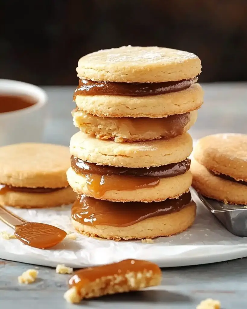 3-Ingredient Shortbread Cookie with Dulce de Leche
