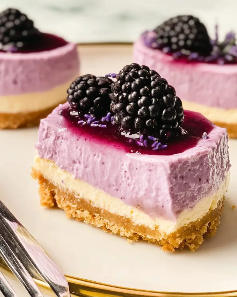 Blackberry Lavender Cheesecake