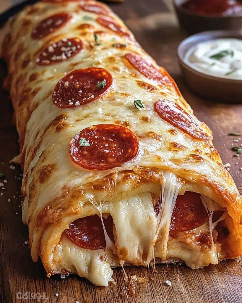 Tremendous Cheesy Pepperoni Stromboli