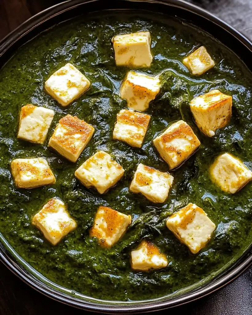 Creamy Spinach and Indian Cheese Curry