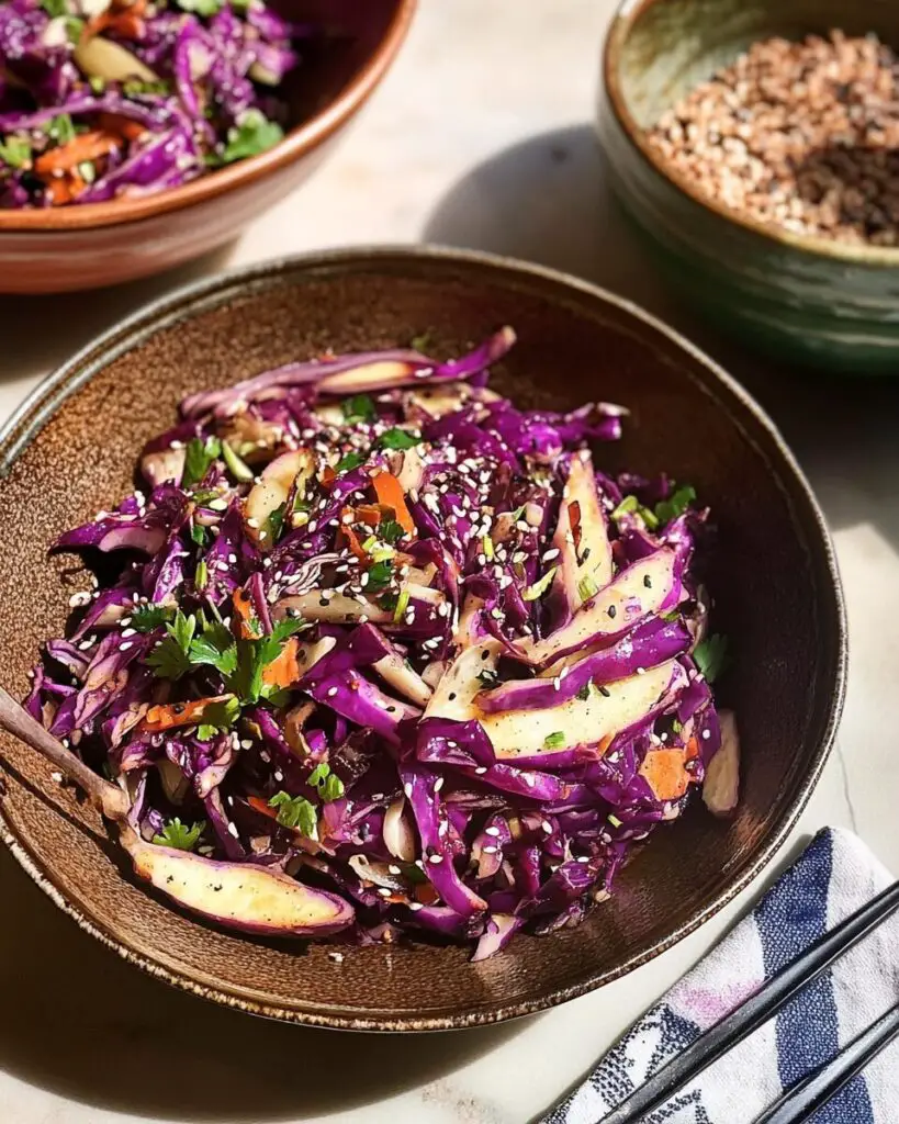 Charred Cabbage, Ginger, and Sesame Slaw