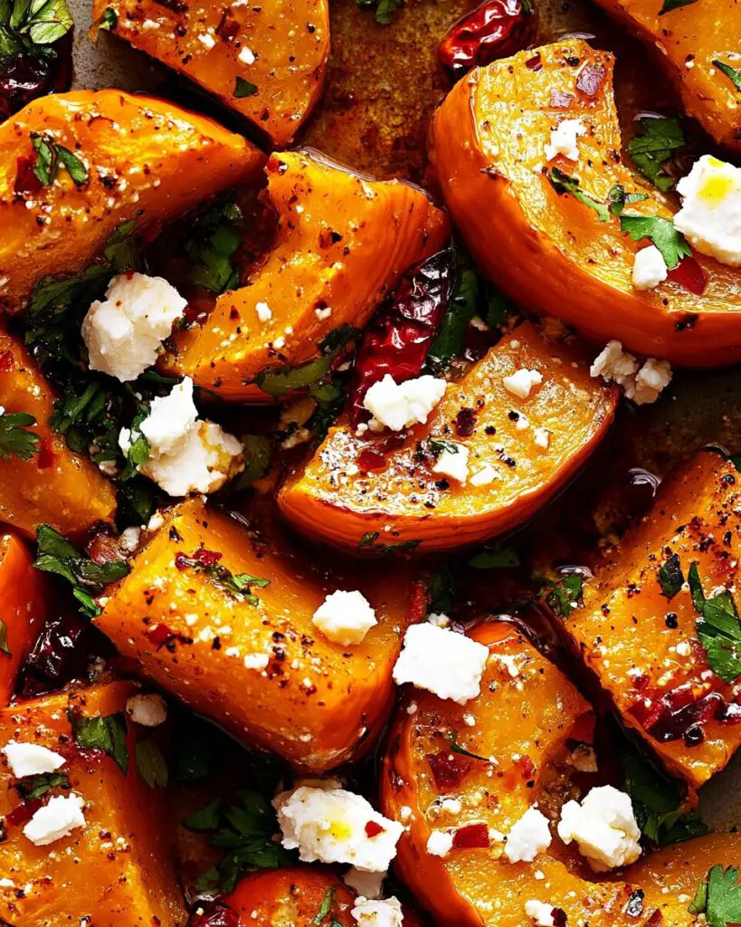 Maple Roasted Pumpkin with Chili and Feta