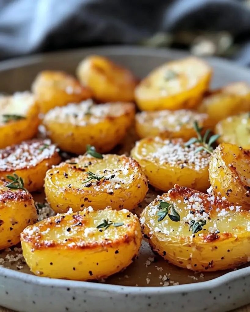 Oven Crispy Parmesan Potatoes