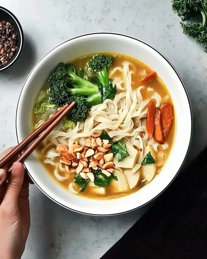 Dan Dan Noodle Soup (Vegetarian)