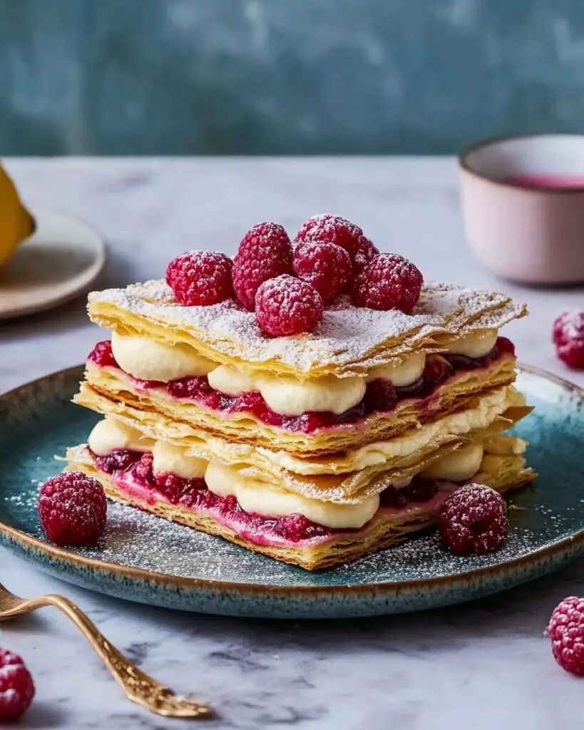 Lemon Raspberry Mille-Feuille