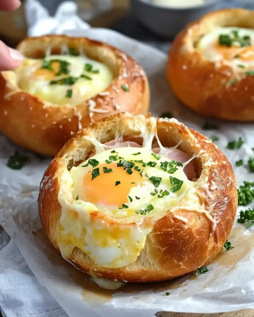 Ham, Egg, and Cheese Bread Bowl