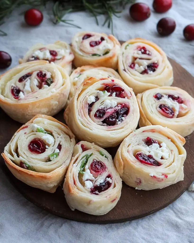 Cranberry Feta Pinwheels