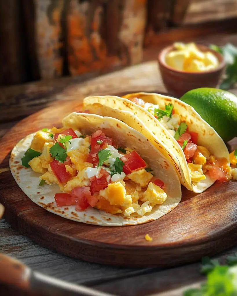 Morning Fiesta Breakfast Tacos