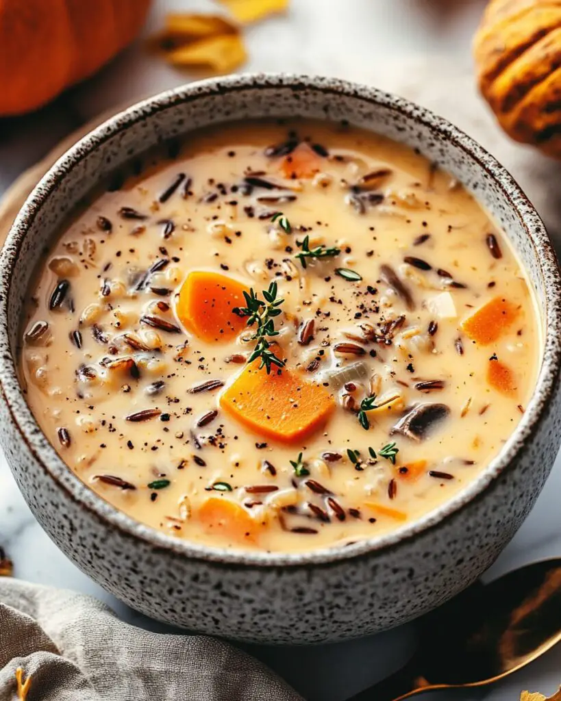 Cozy Autumn Wild Rice Soup