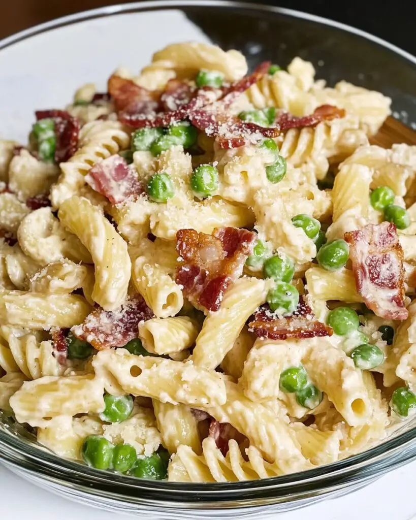 Creamy Bacon Pasta Salad with a Crunch