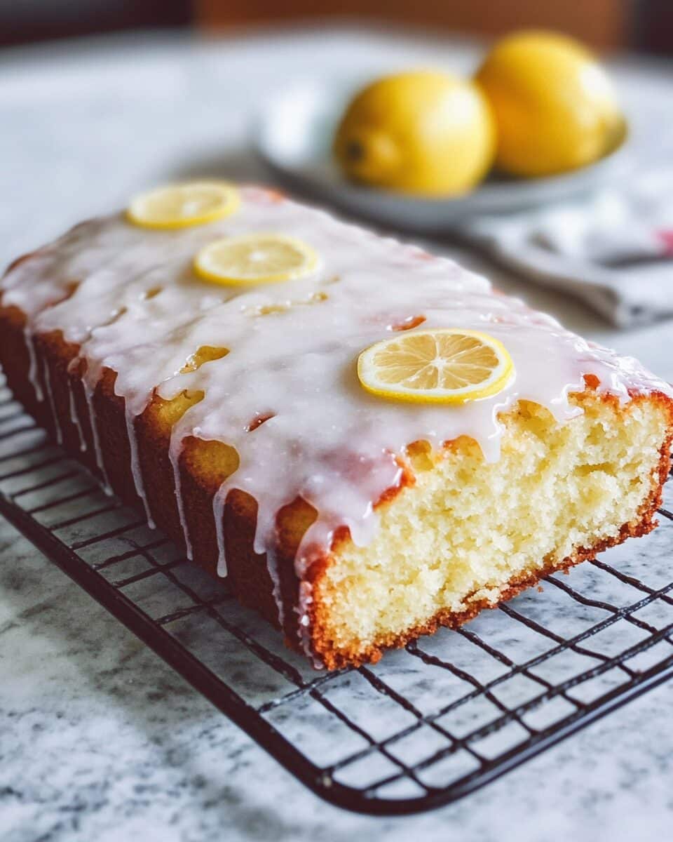 Zesty Lemon Pound Cake with Lemon Glaze