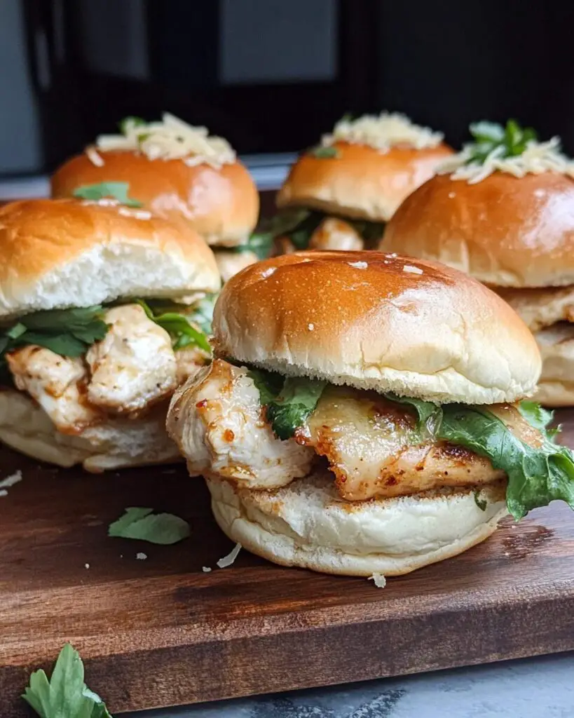 Parmesan Garlic Chicken Sliders