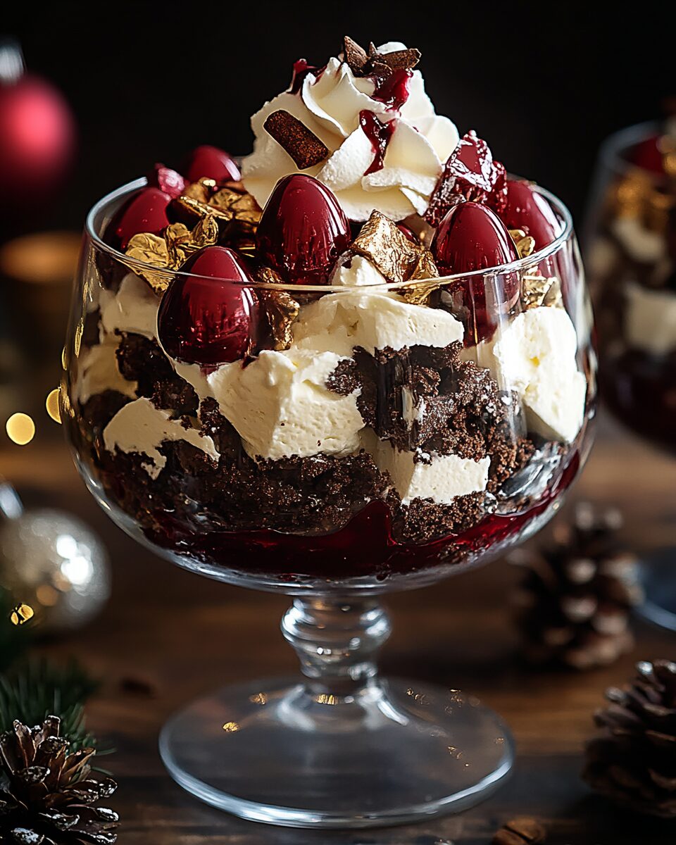 Black Forest Trifle for Christmas