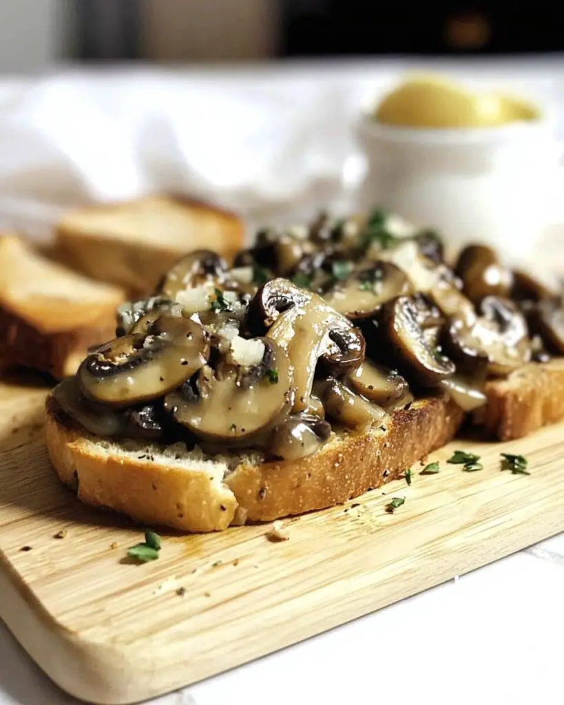 Mushroom Toast with Mustard