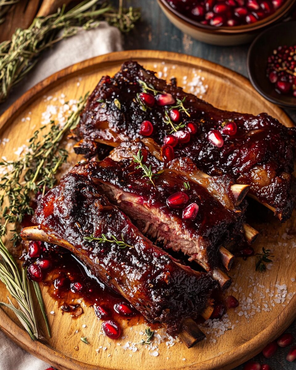 Pomegranate Braised Short Ribs