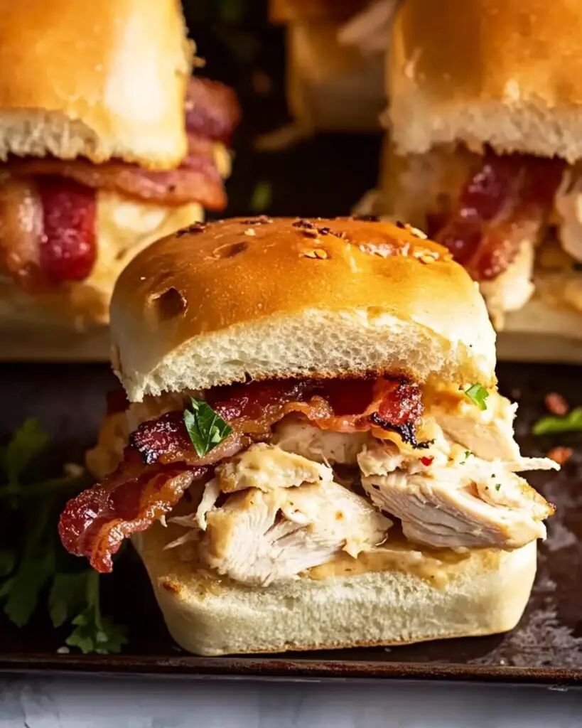 Chicken Bacon Ranch Sliders