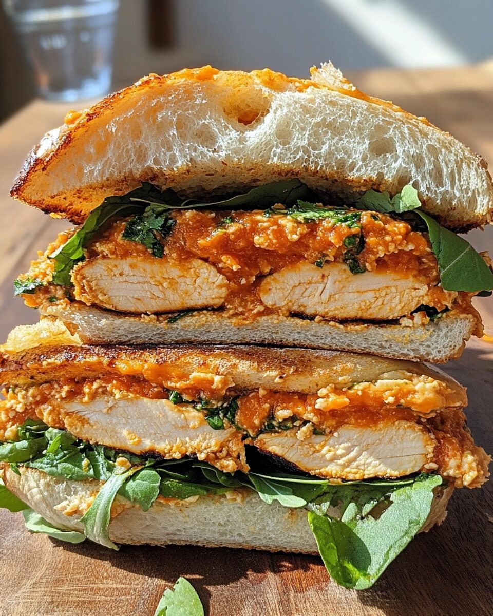 Crunchy Chicken Romesco Sandwich