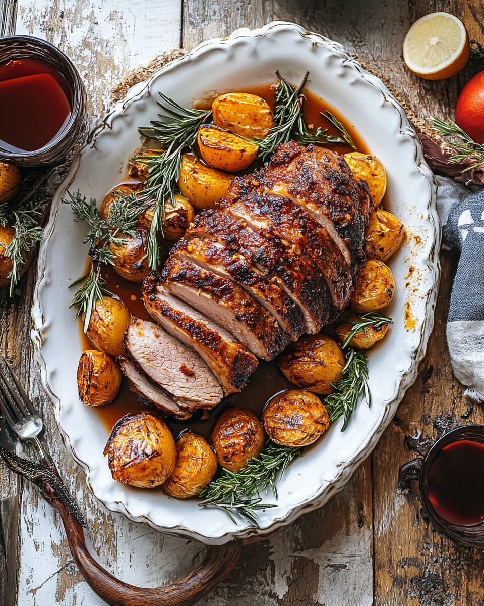 Honey Garlic Glazed Pork Tenderloin