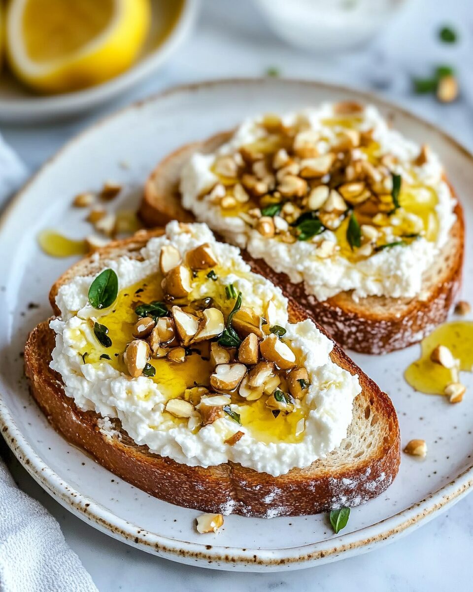 Ricotta Honey Toast
