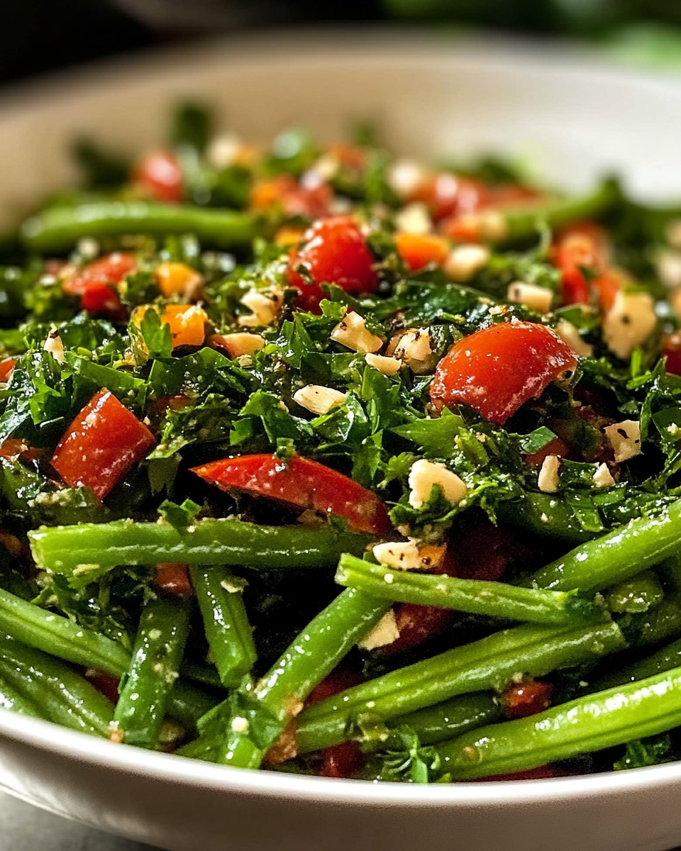 Crunchy Green Bean Salad with Sumac and Shallots