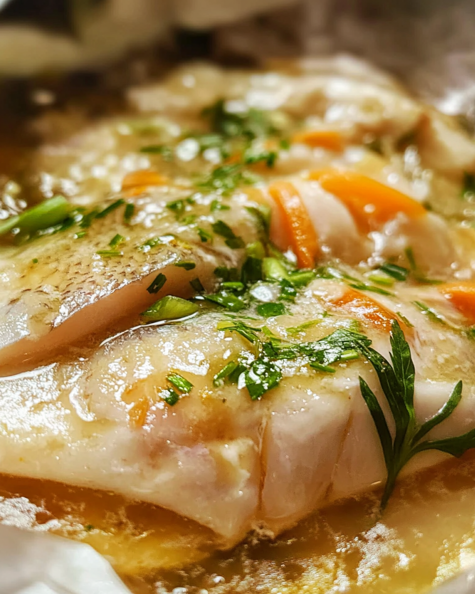Sizzling Ginger Steamed Fish