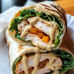 Cheesy Garlic Chicken Wraps