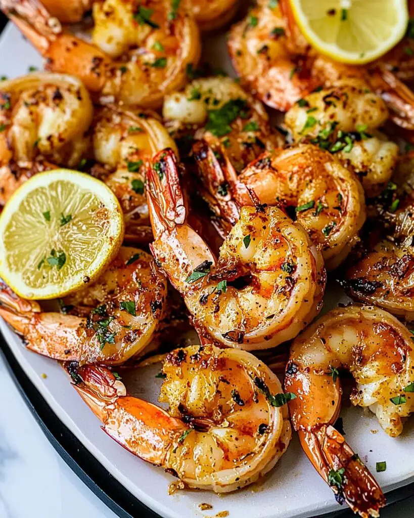 Grilled Garlic Butter Prawns
