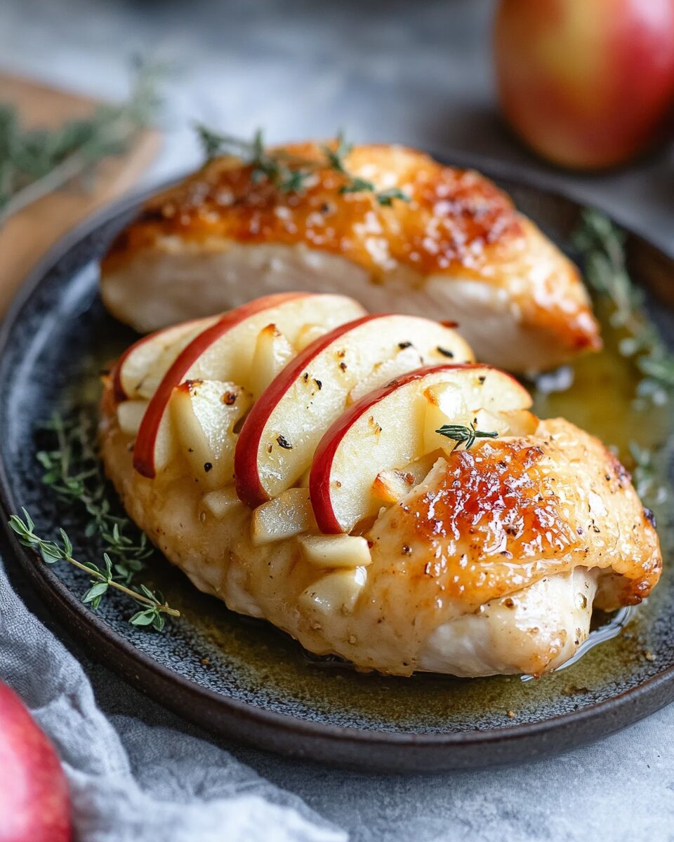Apple and Brie Stuffed Chicken Breast