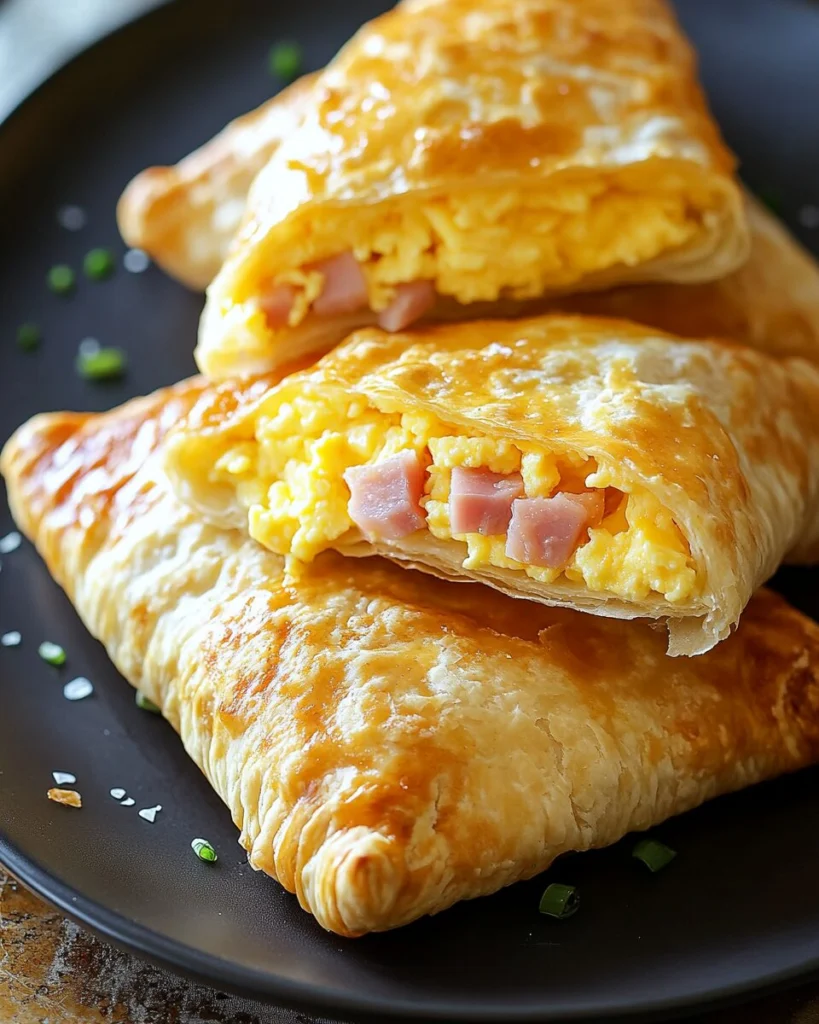Breakfast Ham, Egg & Cheese Pockets
