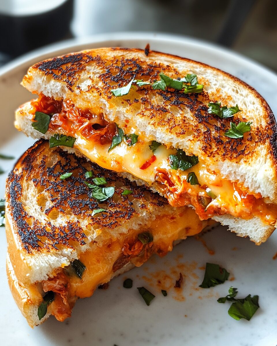 Kimchi Grilled Cheese Sandwich