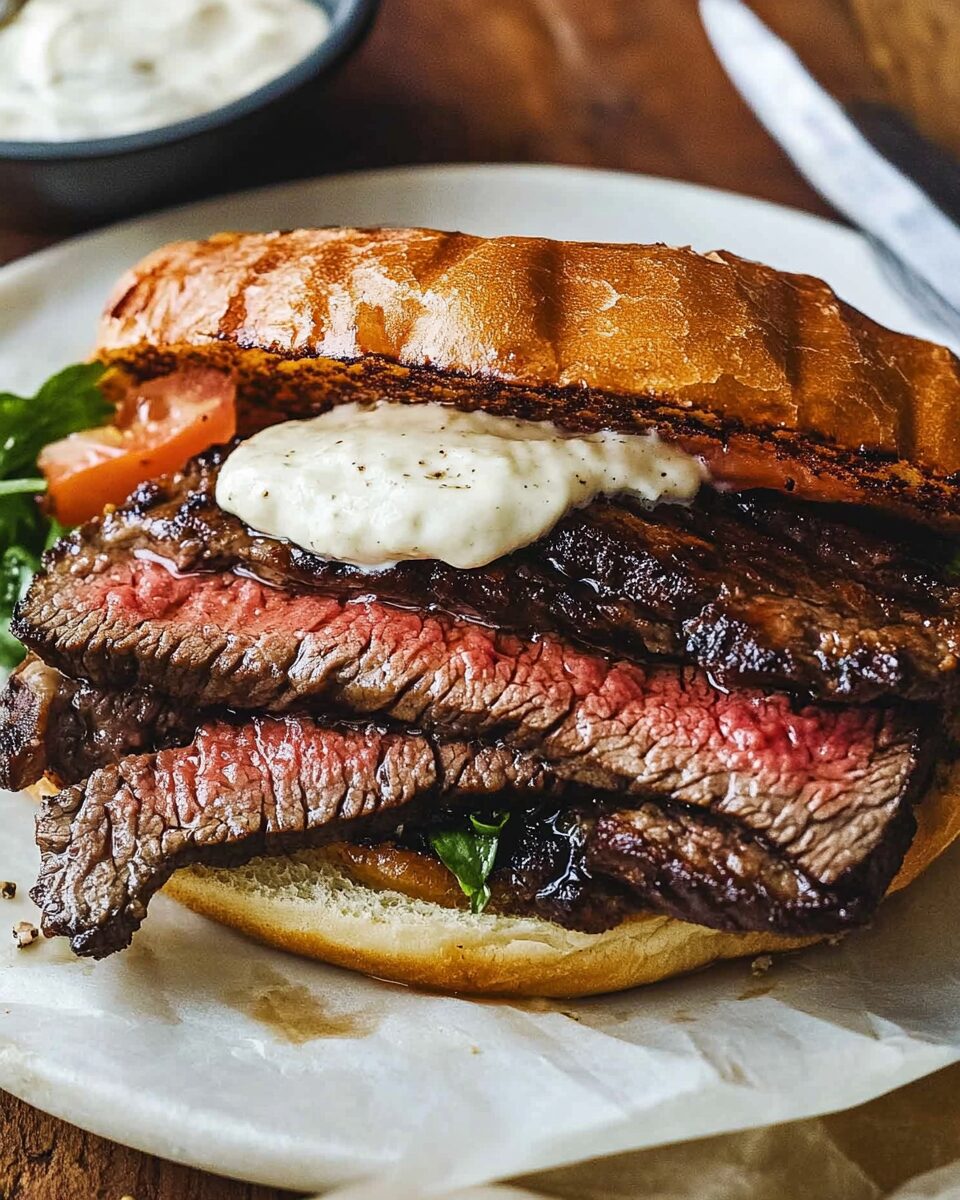 Steak Sandwich with Garlic Aioli