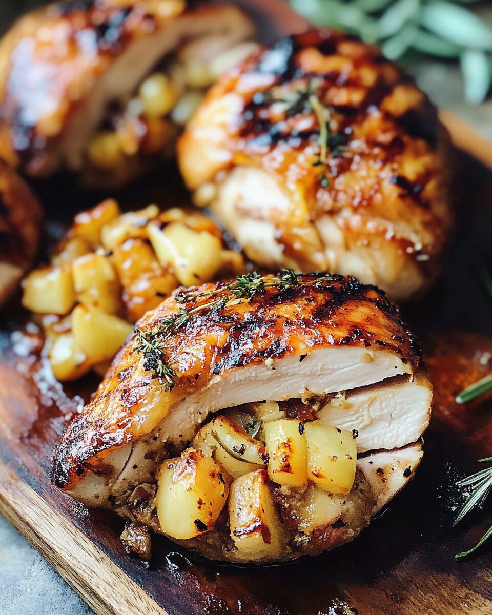 Grilled Hawaiian Stuffed Chicken