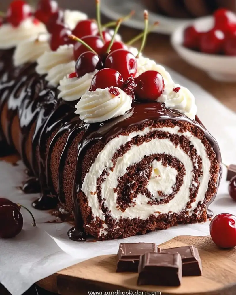 Black Forest Cake Roll