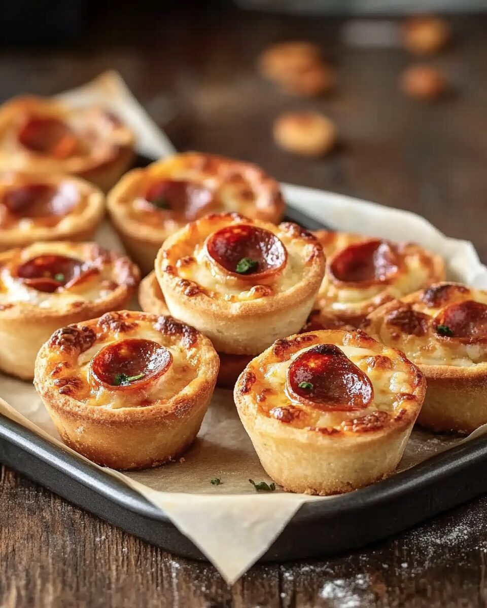 Garlic Bread Muffin Tin Mini Pizzas