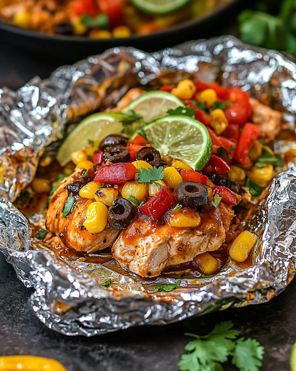 Santa Fe Chicken Foil Packets