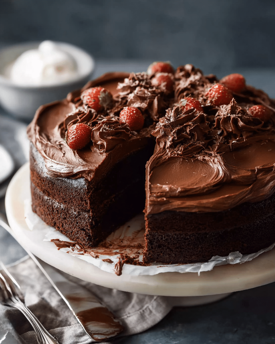 Easy Chocolate Fudge Cake