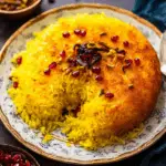 Persian Saffron Rice (Tachin)