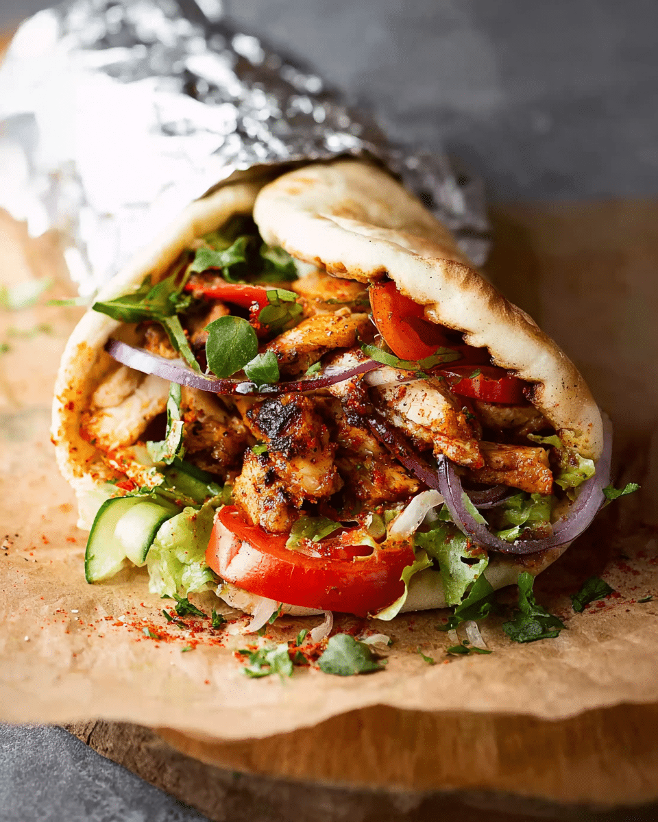 Homemade Chicken Doner Kebab