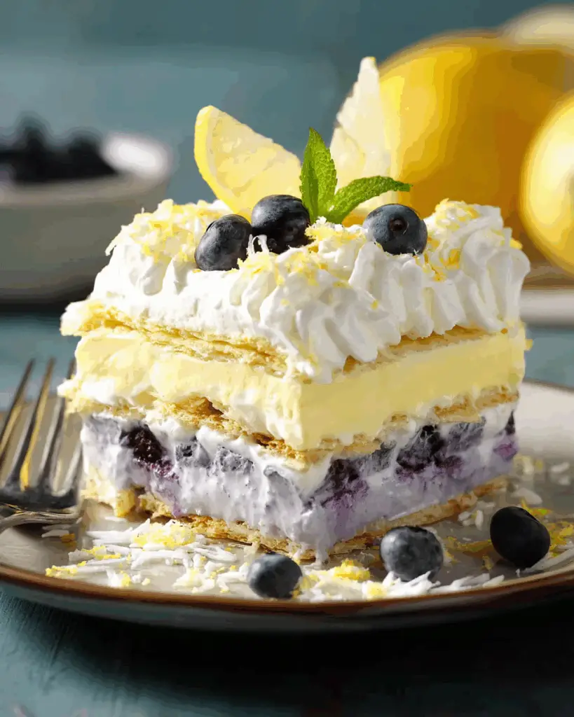 Lemon Blueberry Lasagna