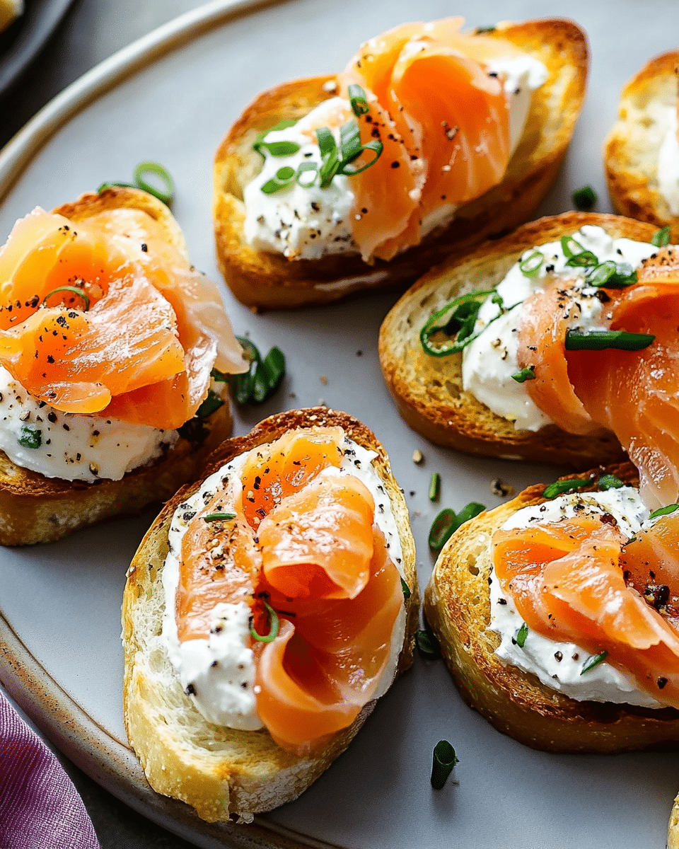 Smoked Salmon Crostini