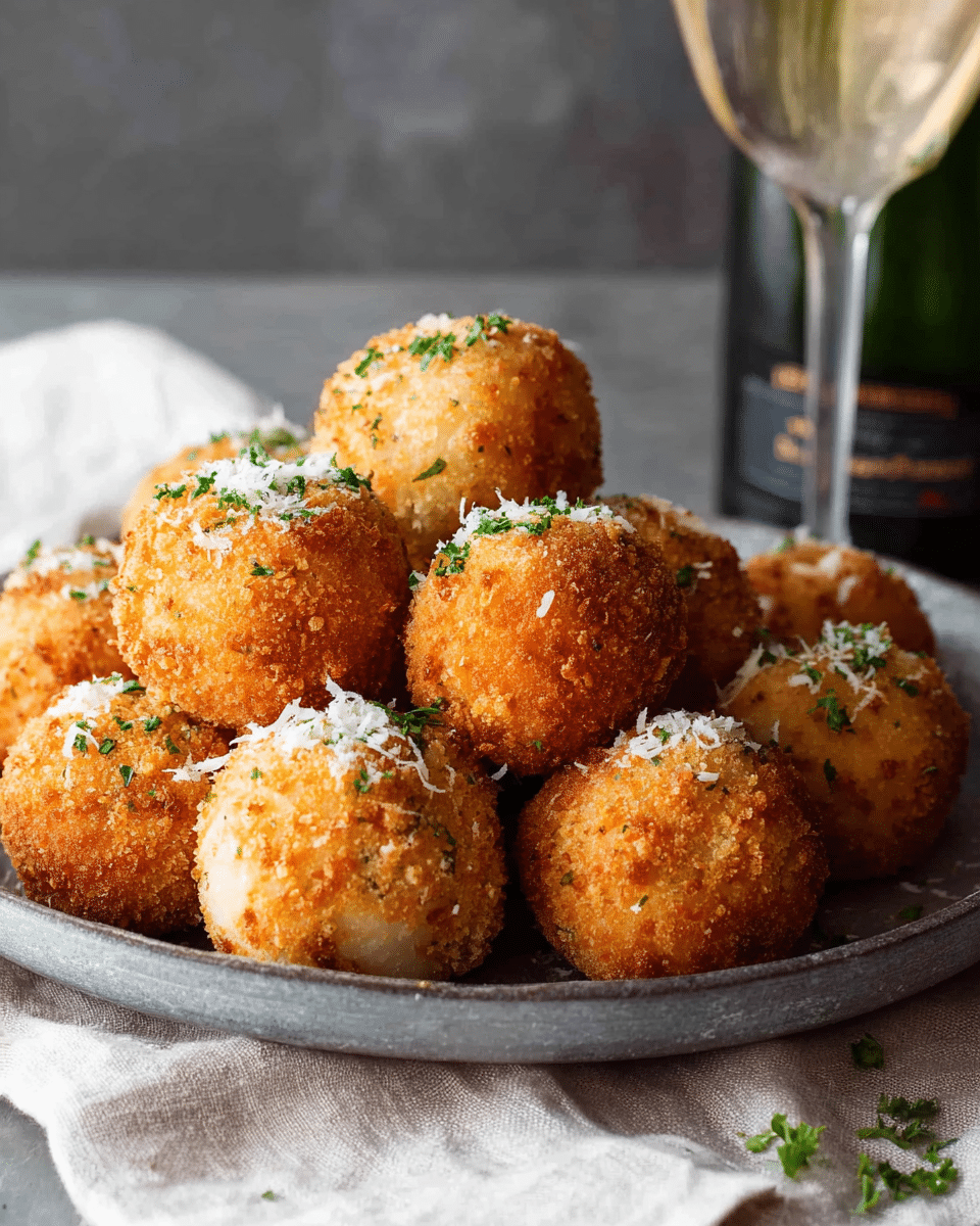 Cheesy Italian Arancini Balls