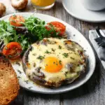 Baked Eggs in Portobello Mushrooms