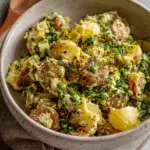Lemon Pepper Smashed Potato Salad