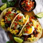 Mexican Breakfast Tacos with Chorizo and Egg