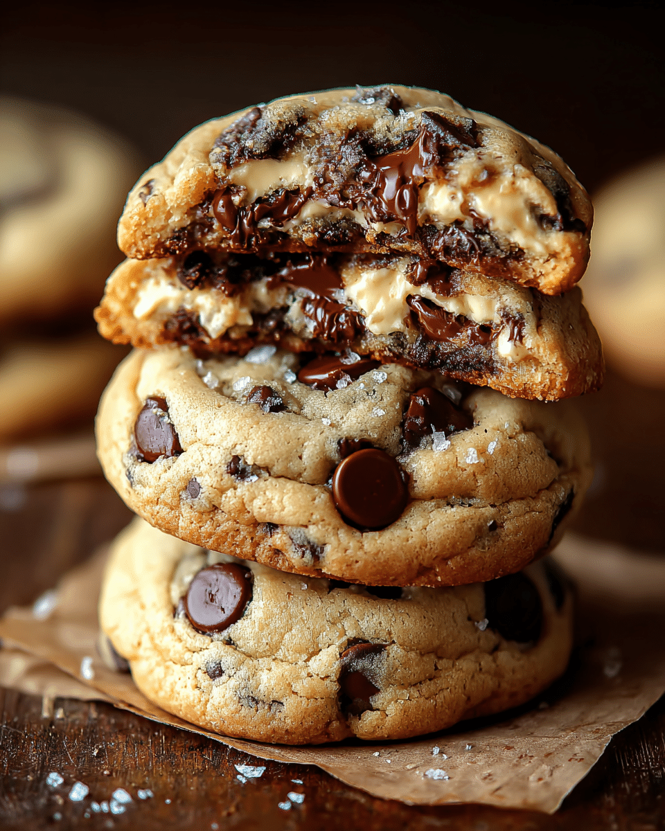 Cheesecake Stuffed Chocolate Chip Cookies
