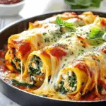 Baked Spinach Ricotta Rotolo